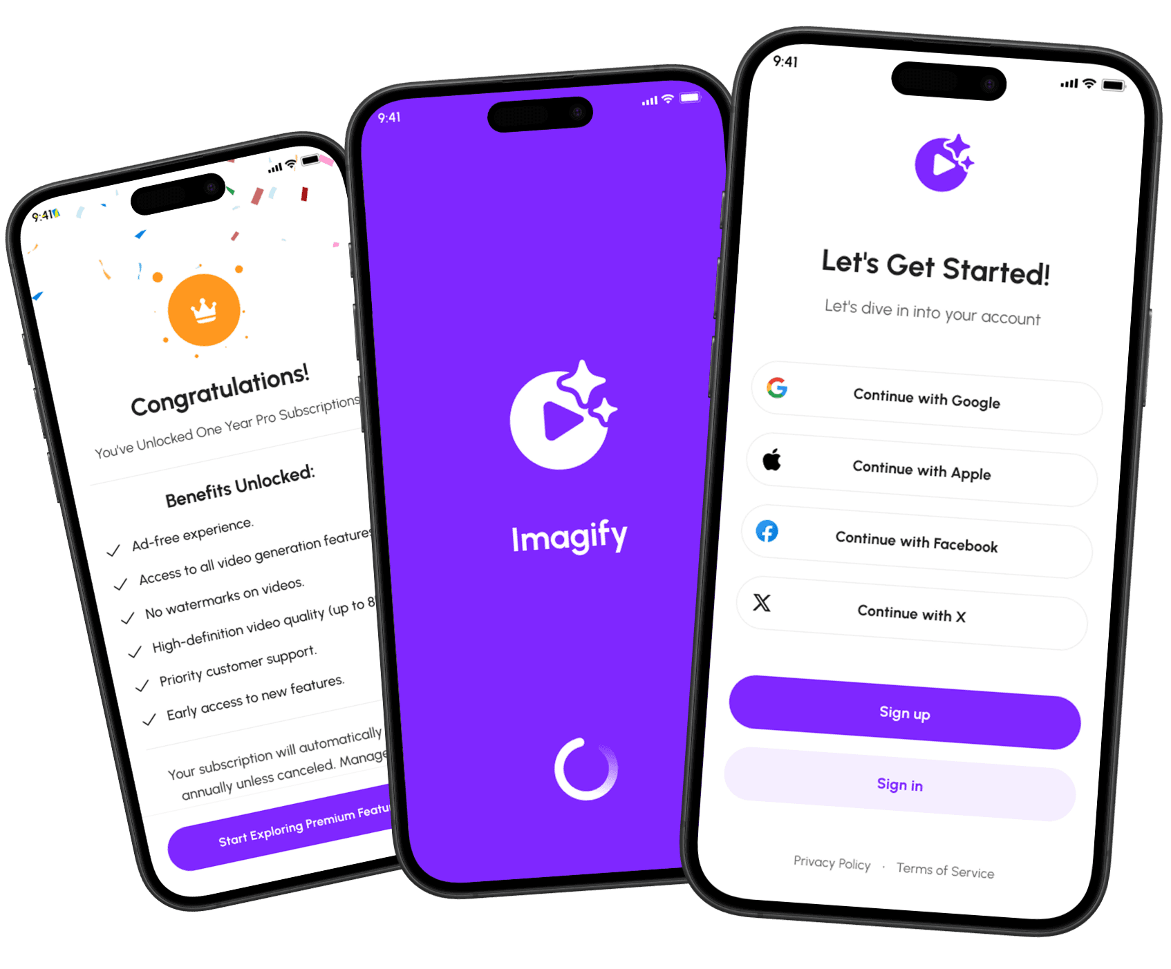 Imagify — AI app screenshots