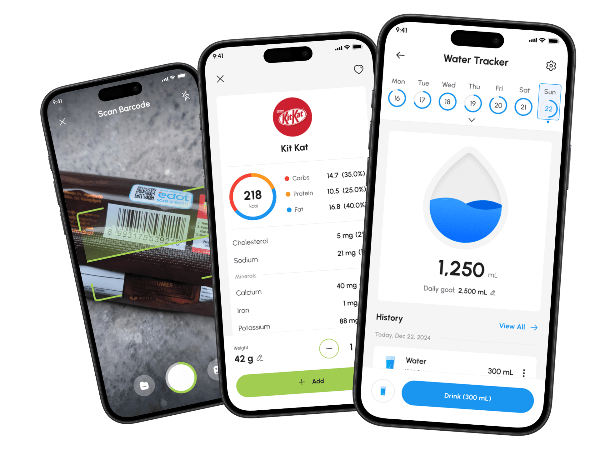 Nutrio screens